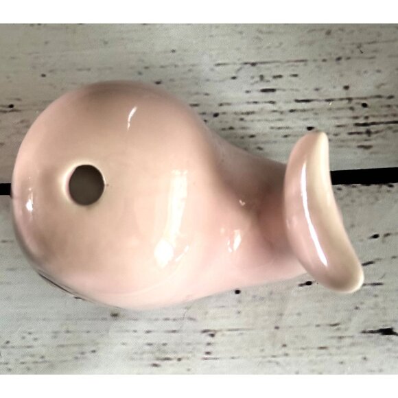 Vintage A. Georgewood Creation Ceramic Whale Figurine w/Glossy Glaze - Picture 7 of 9